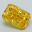 3.02 Ct. Fancy Vivid Yellow Radiant Lab Grown Diamond
