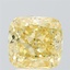 3.06 Ct. Fancy Intense Yellow Cushion Lab Grown Diamond