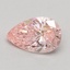 0.51 Ct. Fancy Intense Pink Pear Lab Grown Diamond
