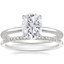 Platinum Petite Elodie Ring with Whisper Diamond Ring (1/10 ct. tw.)