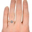 The Laelia Ring, smallzoomed in top view on a hand