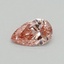 0.33 Ct. Fancy Vivid Pink Pear Lab Grown Diamond