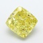3.53 Ct. Fancy Intense  Yellow Cushion Lab Grown Diamond