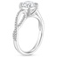 18K White Gold Cascade Diamond Ring, smallside view