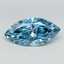 7.83 Ct. Fancy Vivid  Blue Marquise Lab Grown Diamond