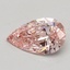 0.51 Ct. Fancy Intense Pink Pear Lab Grown Diamond