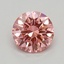 0.40 Ct. Fancy Vivid Pink Round Lab Grown Diamond