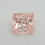 3.01 Ct. Fancy Vivid Pink Princess Lab Grown Diamond