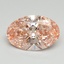 4.17 Ct. Fancy Vivid Pink Oval Lab Grown Diamond