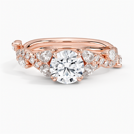 14K Rose Gold Vintage Secret Garden Diamond Ring (2/3 ct. tw.)