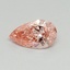 0.36 Ct. Fancy Vivid Pink Pear Lab Grown Diamond