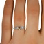 The Malise Ring, smallzoomed in top view on a hand