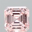 3.03 Ct. Fancy Intense Pink Asscher Lab Grown Diamond