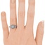 The Vanesa Ring, smallzoomed in top view on a hand