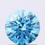 1.32 Ct. Fancy Vivid Blue Round Lab Grown Diamond