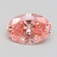 1.61 Ct. Fancy Vivid Pink Oval Lab Grown Diamond