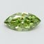 1.52 Ct. Fancy Vivid Green Marquise Lab Grown Diamond