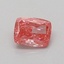 0.61 Ct. Fancy Vivid Pink Cushion Lab Grown Diamond