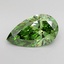 2.04 Ct. Fancy Vivid Green Pear Lab Grown Diamond