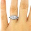 The Katarina Ring, smalltop view on a hand