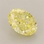1.10 Ct. Fancy Vivid Yellow Oval Lab Grown Diamond
