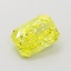 1.0 Ct. Fancy Vivid Yellow Radiant Lab Grown Diamond