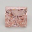 2.14 Ct. Fancy Intense Orangy Pink Princess Lab Grown Diamond