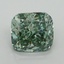 2.3 Ct. Fancy Vivid Pacific Green Cushion Lab Grown Diamond