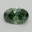 1.32 Ct. Fancy Vivid Pacific Green Oval Lab Grown Diamond