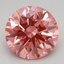 2.10 Ct. Fancy Vivid Pink Round Lab Grown Diamond