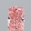 1.04 Ct. Fancy Vivid Pink Cushion Lab Grown Diamond