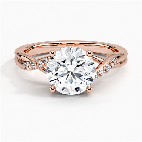 14K Rose Gold Chamise Diamond Ring (1/15 ct. tw.)