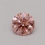 0.34 Ct. Fancy Vivid Pink Round Lab Grown Diamond