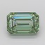 5.01 Ct. Fancy Vivid Green Emerald Lab Grown Diamond