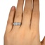The Taja Ring, smallzoomed in top view on a hand