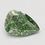 0.99 Ct. Fancy Vivid Green Pear Lab Grown Diamond