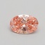 0.52 Ct. Fancy Intense Pink Oval Lab Grown Diamond