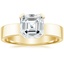 18K Yellow Gold Parker Solitaire Ring, smalltop view