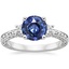 Platinum Antique Scroll Engraved Three Stone Diamond Ring (1/3 ct. tw.), smalltop view