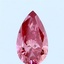 0.54 Ct. Fancy Vivid Reddish Pink Pear Lab Grown Diamond