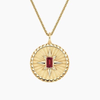 Star Lab Ruby Medallion Necklace