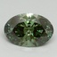 1.61 Ct. Fancy Vivid Pacific Green Oval Lab Grown Diamond