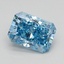 0.94 Ct. Fancy Vivid Blue Radiant Lab Grown Diamond