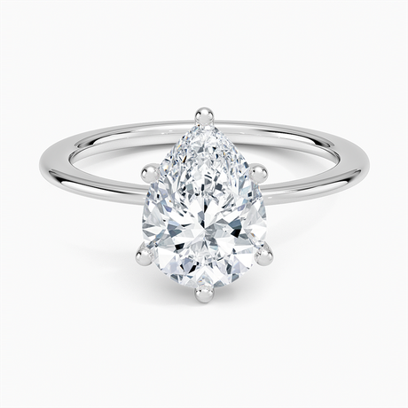 18K White Gold Aimee Solitaire Ring