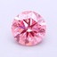 0.54 Ct. Fancy Vivid Orangy Pink Round Lab Grown Diamond