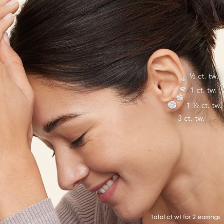 1 ct tw earrings discount