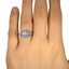 The Isi Ring, smallzoomed in top view on a hand