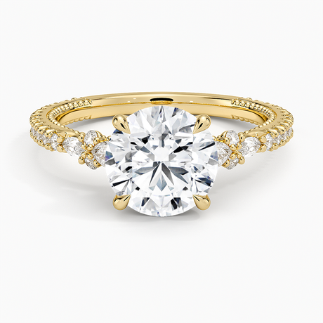 18K Yellow Gold Primrose Diamond Ring