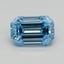 0.53 Ct. Fancy Intense Blue Emerald Lab Grown Diamond