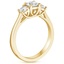 18K Yellow Gold Petite Three Stone Trellis Diamond Ring (1/3 ct. tw.), smallside view